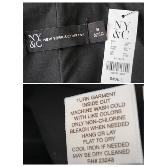 New York & Co. Cropped Wrap Blazer in Black -S - Picture 7 of 8